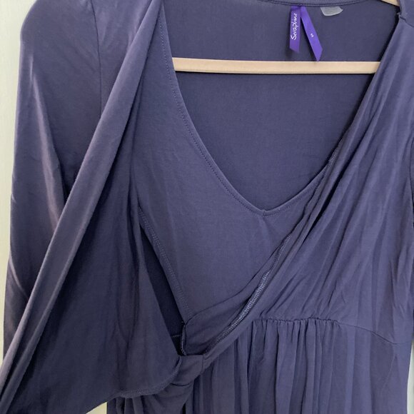 Seraphine Maternity Nursing Jersey Wrap Tunic Top Size Small - Picture 6 of 7
